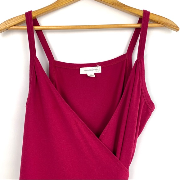 Treasure & Bond | Knit Wrap Midi Asymmetric Dress - Picture 8 of 8